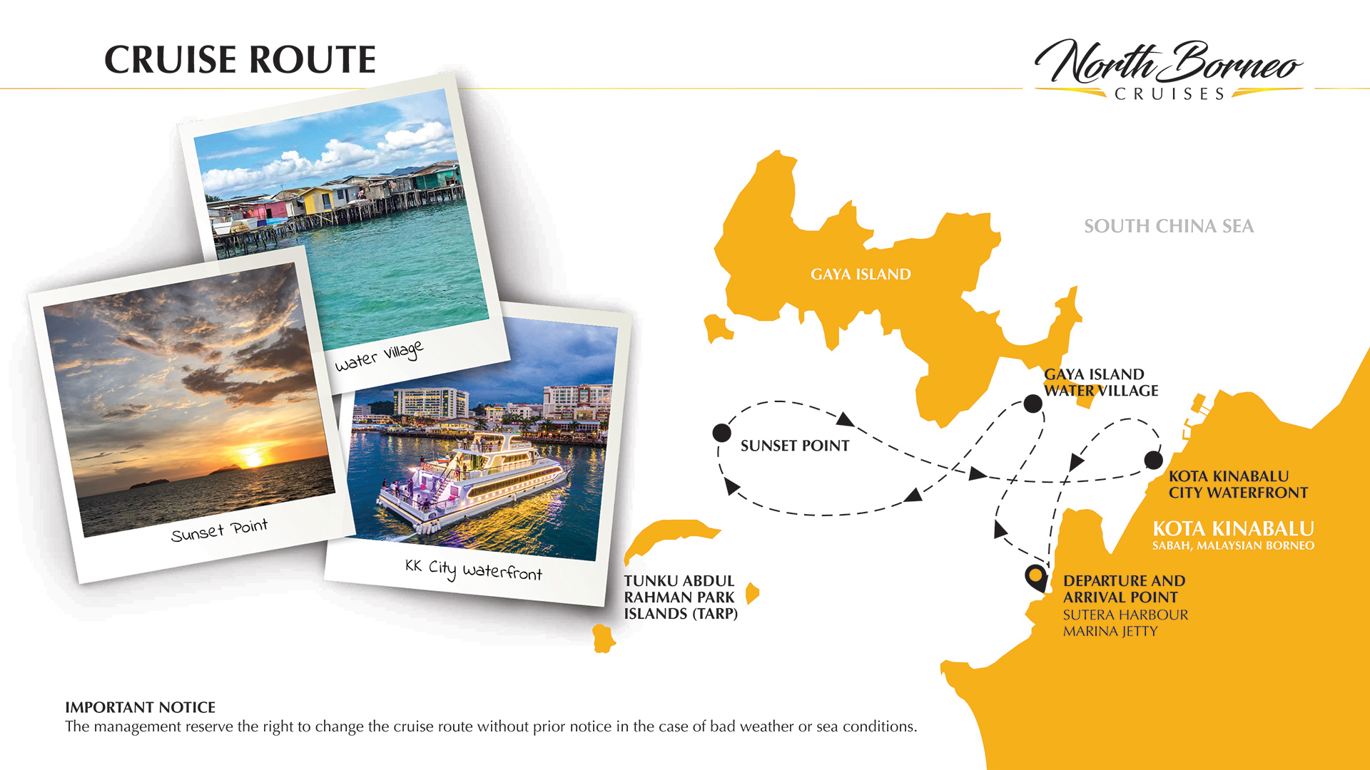 North Borneo Cruise Route